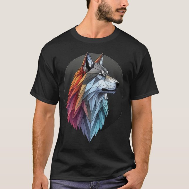 Camiseta Geométrico Wolf Majestade (Frente)
