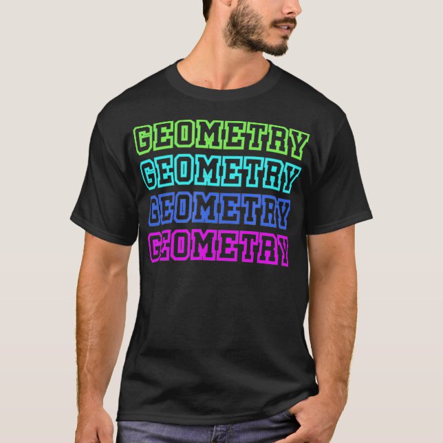 Camiseta Geometry Math Teacher Design  (Frente)