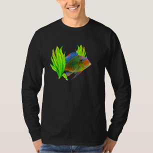 Camiseta Geophagus Eartheater Cichlid Aquarium Kepers Fish