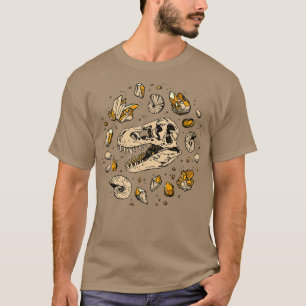 Camiseta Georex Vortex Citrine Quartz Dinossaur Arte Fóssil