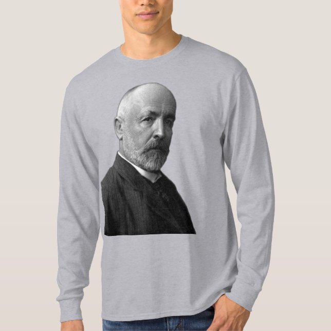 Camiseta Georg Cantor de Matemático Alemão (Frente)