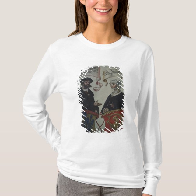 Camiseta Georg Fugger sua esposa Regina Imhoff, 'Geheim (Frente)