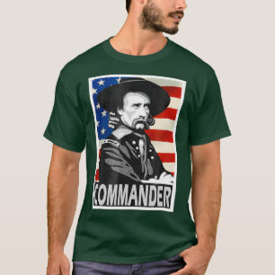 Camiseta George Armstrong Custer Comandante Estilo Poster