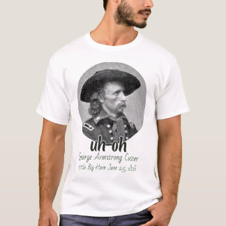 Camiseta George Armstrong Custer pequeno chifre grande