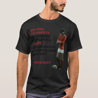 Camiseta George Best Cote &Quot;Em 1969 ..." Clássico