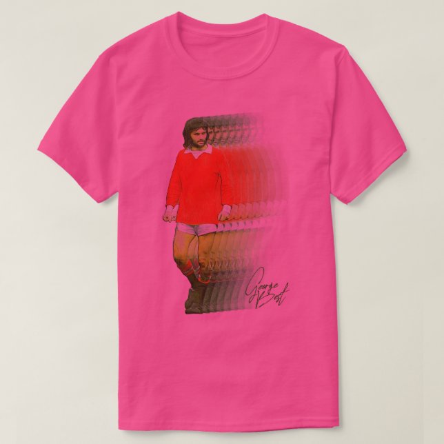 Camiseta George Best Retro Fade (Frente do Design)