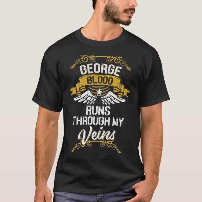 Camiseta George Blood Atravessa Minhas Veias (Frente)