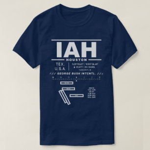 Camiseta George Bush Aeroporto Intercontinental IAH T-Shirt