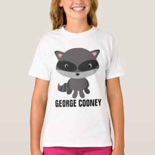 Camiseta GEORGE COONEY RACCOON T-Shirts Engraçadas