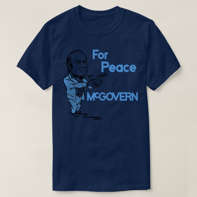 Camiseta George McGovern Pela Paz (Frente do Design)