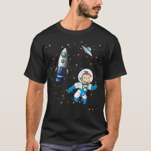Camiseta George, O Curioso Cartoon Do Astronauta Do Macaco 