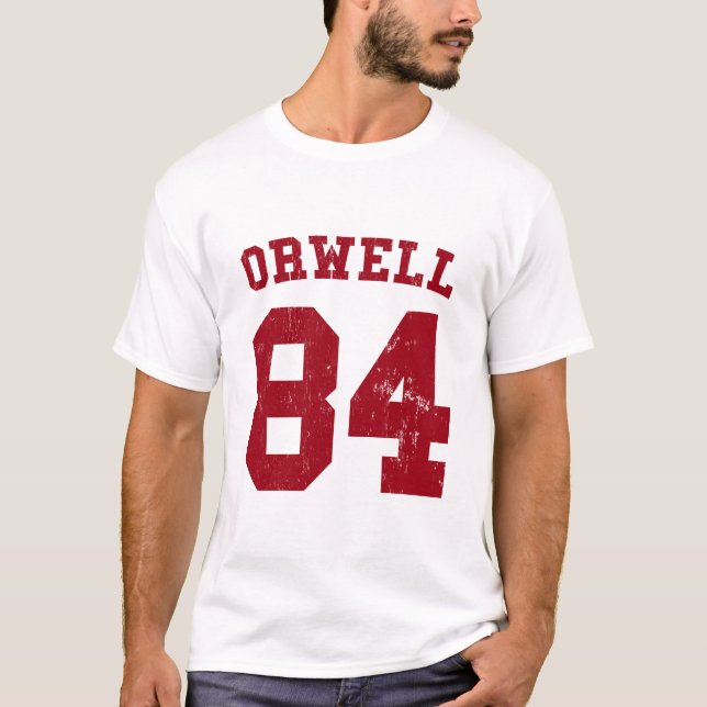 Camiseta George Orwell 84 1984 jérseis (Frente)