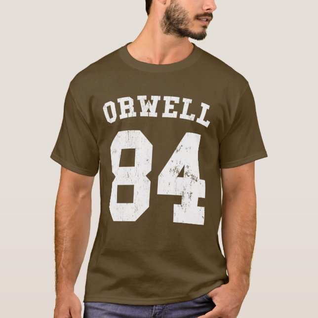 Camiseta George Orwell 84 1984 jérseis (Frente)