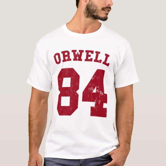 Camiseta George Orwell 84 1984 jérseis (Frente)