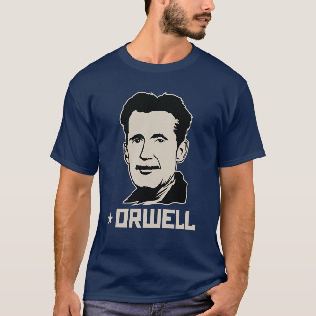 Camiseta George Orwell 84 1984 jérseis (Frente)