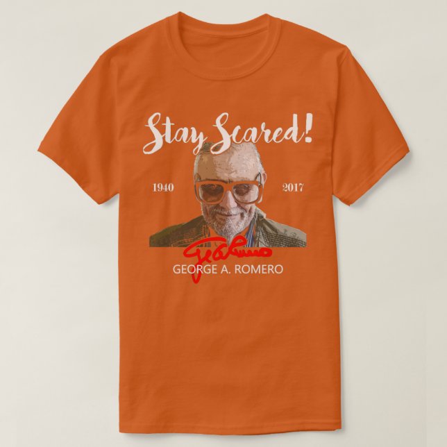 Camiseta George Romero Tribute (Frente do Design)