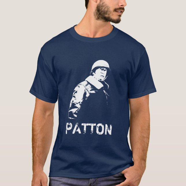 Camiseta George S. Patton -- Herói da guerra (Frente)