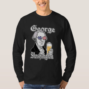 Camiseta George Sloshington Usa Bandeira 4 De Julho Quarto