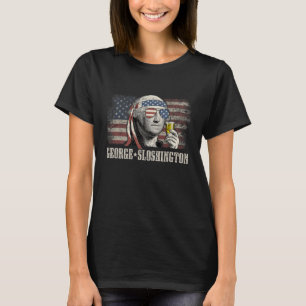 Camiseta George Sloshington Washington Funny 4 De Julho