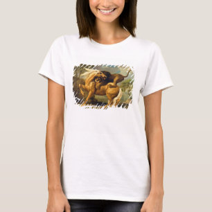 Camiseta George Stubbs Um Leão Atacando um Cavalo, c.1762
