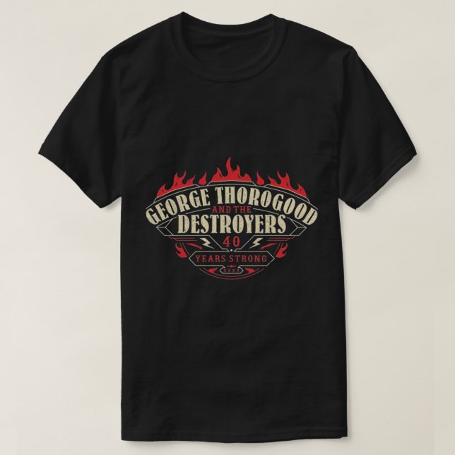CAMISETA GEORGE THOROGOOD E A BANDA DE DESTRUIDORES É ESSEN (Frente do Design)