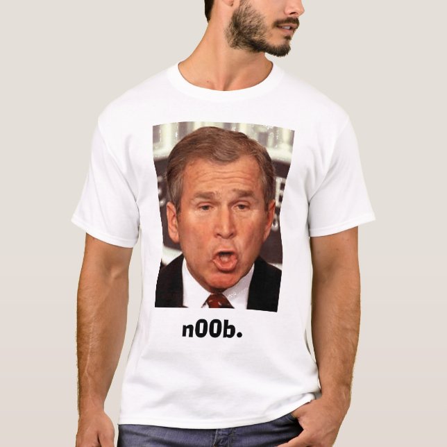 Camiseta George-W-Bush, n00b. (Frente)