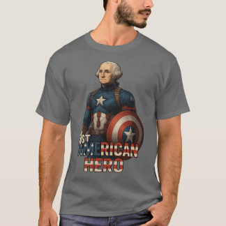 Camiseta George Washington 1º Herói Americano