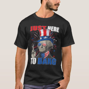 Camiseta George Washington, 4 de julho, aqui para Bang Fu