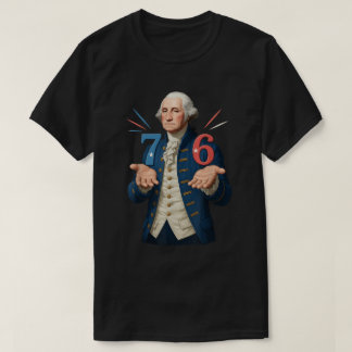 Camiseta George Washington 7 6 Meme História Arte