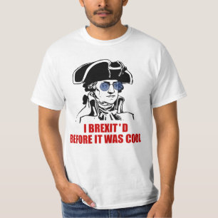 Camiseta George Washington Brexit 1776 Bandeiras da UE