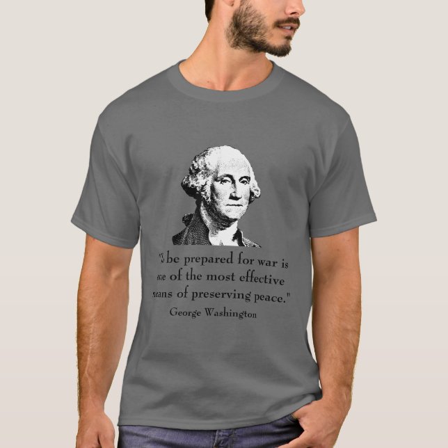 Camiseta George Washington e citações (Frente)