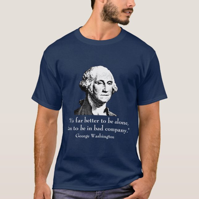 Camiseta George Washington e citações (Frente)