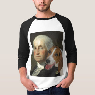 Camiseta George Washington e seu cão