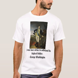 Camiseta George Washington em Princeton, poucos homens tem