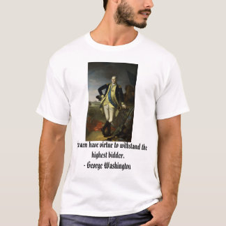 Camiseta George Washington em Princeton, poucos homens tem