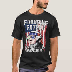 Camiseta George Washington, fundador do Padre Betsy Ross Fl