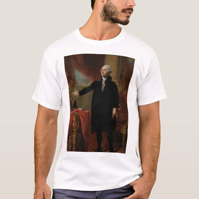 Camiseta George Washington - Gilbert Stuart (1797) (Frente)