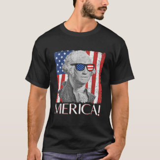Camiseta George Washington Merica Bandeira Americana Patrió