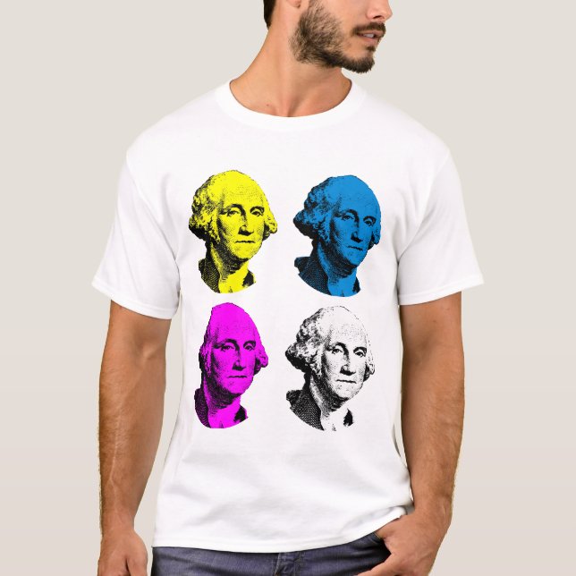 Camiseta George Washington -- Multi colorido (Frente)