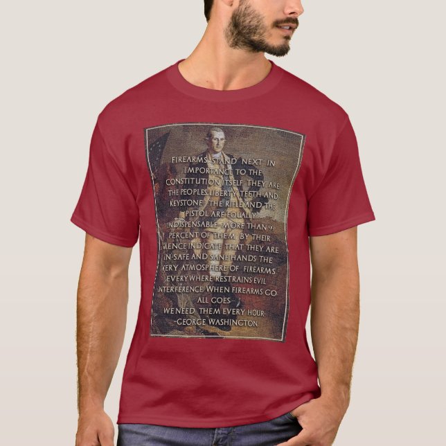 Camiseta George Washington: Os dentes da liberdade do (Frente)