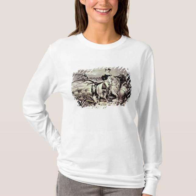 Camiseta George Washington que cruza o Delaware (Frente)