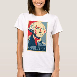 Camiseta George Washington - revolução: Parte superior da