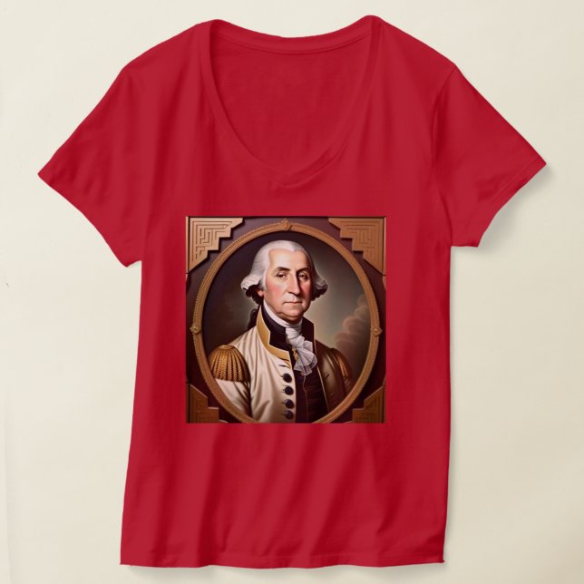 Camiseta George Washington, T-Shirt de Mulheres (Postura )