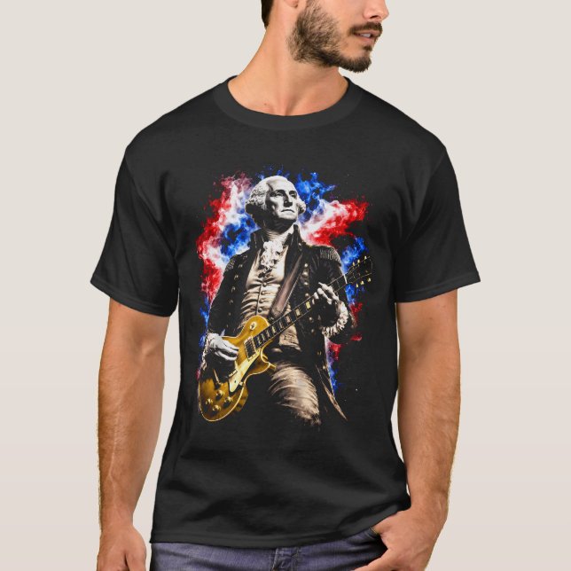 Camiseta George Washington Tocando (Frente)