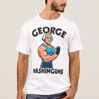 Camiseta George Washinguns Cartoon Gym Flex