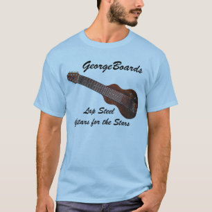 Camiseta GeorgeBoards Lap Steel Guitarra T-Shirt