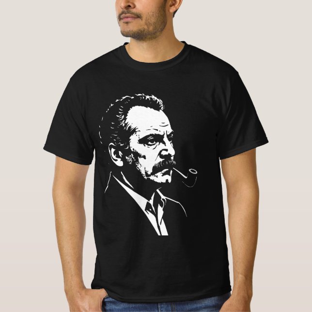 Camiseta Georges Brassens – Portrait Graphique  (Frente)