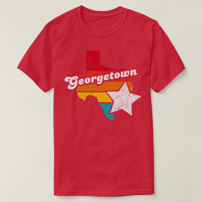 Camiseta Georgetown Texas Vintage angustiou Souvenir 2 (Frente do Design)