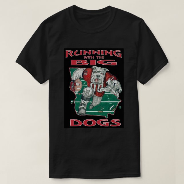 Camiseta Georgia Big Dogs-Black (Frente do Design)