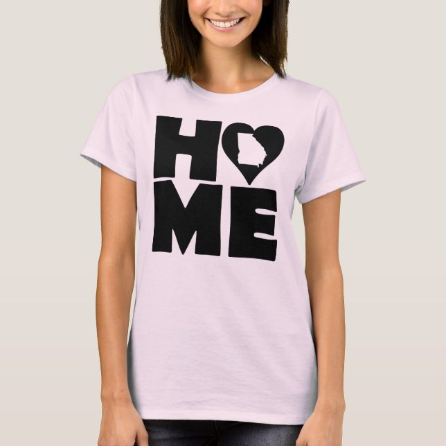 Camiseta Georgia Home Heart State Tees (Frente)